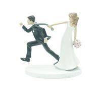 Wedding Cake Topper Sposa Sposo Ornamento Accessorio Statuetta Decorativa Resina