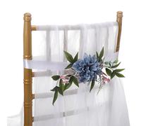 Wedding Chair Back Flowers (without White Veil) Outdoor Artificial Rose Flower