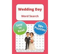 Wedding Day Word Search Puzzle Book: Word Searches with Easy to Read Print About Marriage, Couples, Brides and More | 6x9 inches, 110 pages | 50+ Puzzles … Gift for Vacations Holidays and Free Times