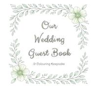 Wedding Guest Book - Colouring Keepsake - Sage Green