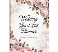 ✨ Wedding Guest List Planner | 120 Pages | Large 8.5" x 11" Simple Organizer for Names, Contacts & RSVP Tracking ✨: Perfect Tool for Stress-Free Wedding Planning