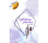 Wedding Guest List Planner: White & Lavender cover | Guest Tracker & Organizer Notebook | 6”x9” | 120 Pages Wedding Planning Book