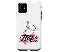 Wedding Honeymoon Bachelorette Fiancée Wifey Funny Bride Custodia per iPhone 11