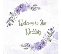 Wedding Memories & Wishes: Elegant Floral Guest Book for Weddings | 8.5" x 8.5" Square Paperback | 100 Pages for Guests to Write Messages & Advice: ... - A Timeless Keepsake for Your Special Day