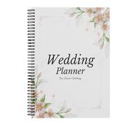 Wedding Planner Notebook, Engagement Checklist Organizer, Comprehensive Bridal Planning Journal with Tabs, Timeline Tracker, Budget & Vendor Log for Stress Unbound Wedding Prep 8.27x5.51 Inches