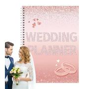 Wedding Planner per sposa, libro da sposa per la pianificazione del matrimonio | Raccoglitore per diario nuziale per coppie, marito, moglie, matrimonio, gestione del budget, lista di controllo dello