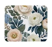 Wedding Seasonal Flower Tappetino Mouse Confortevole Tappetini per Il Mouse Bordo Cucito Mousemat per Pc Laptop Gioco 25X30Cm