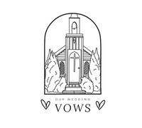 Wedding Vow Book: White Keepsake Journal with Hand-Drawn Church & Arch | Bride & Groom Promises & Memories: A Guided 80-Page Vow Book for Writing, ... | From The Ultimate Wedding Collection