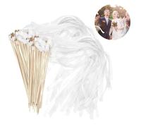 Wedding Wands, 30 bastoncini con campana e nastri per matrimoni, bacchette magiche per matrimonio, stelle filanti, stelle filanti, vengono utilizzati per matrimoni, compleanni, feste, feste e feste