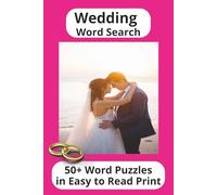 Wedding Word Search: Word searches with Easy to Read Print about Weddings and marriage and more |6x9 inches, 110 pages| 50+ puzzles... Gifts for Vacations, Birthdays, Holidays and Free Times.