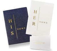 WeddingGiftsWedding Libri dei voti per lui e per lei, libri per i voti di matrimonio per sposi e sposo, accessori essenziali per matrimoni (TR-HH-Navy)