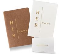WeddingGiftsWedding Libri dei voti per lui e per lei, libri per i voti di matrimonio per sposi e sposi libri essenziali per matrimoni (TR-HH-terracotta)