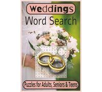 Weddings Word Search Puzzle Book: Word Searches with Easy to Read Print about Weddings, Bridal, Grooms and more | 6x9 inches, 110 pages | 50+ Puzzles ... Gift for Vacations, Holidays and Free Times.