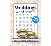 Weddings Word Search: Word Search Puzzles with Easy to Read Print about Weddings, Love, Couple and More | 6x9 inches, 120 pages | 50+ Puzzles ... Gift for Vacations, Holidays and Relaxation