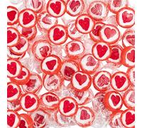 WeddingTree caramelle cuore rosso - 500g Rocks caramelle matrimonio - bomboniere per la decorazione da tavola, per il battesimo, di nozze San Valentino, Festa della mamma ovvero comunione