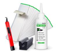 Wedge Guys - Kit di impugnatura da golf per mazze da golf, qualità professionale, con lama a gancio, 15 o 30 strisce di nastro antiscivolo, solvente da 147 o 236 ml, impugnatura in gomma
