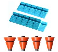 Wedgek AZ4 Guide angolari combo Blu per pietre da affilare Arancione per canne