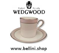 WEDGWOOD VERA WANG PINK DUCHESSE Tazza Caffè Con Piattino