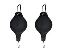 Wedhapy Gancio per Cesto sospeso Regolabile Gancio per puleggia per Piante per Cesto sospeso Regolabile Ganci a soffitto retrattili Nero 2 PZ