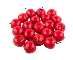 Wedhapy Mini Mele Mele Artificiali 20 Pezzi 1,2x1,4 pollici Simulazione Realistica Mini Mele di Natale Mele finte decorative che non sbiadiscono per la fotografia di feste di Natale