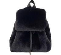 Wedhapy Zaino con coulisse per donna zaino in peluche di capacità con coulisse soffice con e spallacci regolabili per scuola lavoro viaggi