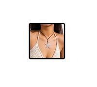 Wedity Starfish Conch Collana Semplice Ocean Style Star Collanes Beach Gioielli Regolabili per le Donne Ragazze (Argento A)