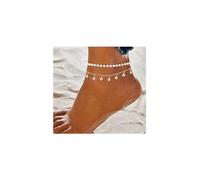 Wedity Tassel Star Cavigliere Braccialetti alla caviglia con perline Accessori estivi con perline Gioielli per piedi da spiaggia Regolabili per donne e ragazze