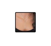 Wedity Vintage Croce Collana Lungo Pendente Semplice Choker Collane Gioielli Regalo per le Donne e le Ragazze (Argento)