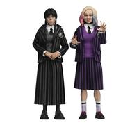 Wednesday Action Figures 2-Pack Wednesday Addams Nevermore Uniform and Enid NECA