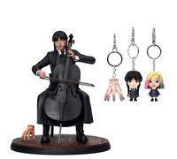 Wednesday Figura Wednesday Cello + Portachiavi Sd Toys