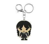 Wednesday Mercoledì Portachiavi Brand, Nero Chibi