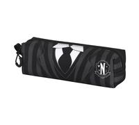 Wednesday Mercoledì Uniform-Astuccio Quadrato FAN 2.0, Nero, 21 x 8 cm