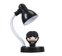 Wednesday Mini Lampada da Scrivania, Luce Notturna USB-C, Bianca | Ricaricabile via USB-C, 10-15 cm, testa snodabile, interruttore a rotazione, statuina, by Blue Sky Studios