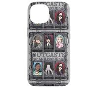 Wednesday Nevermore Academy Outcasts And Proud Collage Custodia per iPhone 15