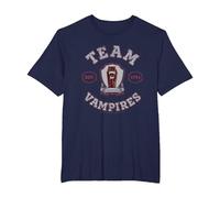 Wednesday Nevermore Academy Team Vampires Collegiate Maglietta, Uomo Taglie Grandi, Navy, 6X Tall