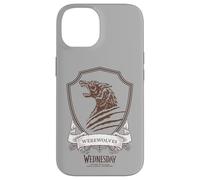 Wednesday Nevermore Academy Werewolves Emblem Custodia per iPhone 14