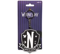 Wednesday Nevermore Portachiavi con stemma di qualità premium, imperdibile e alt