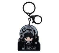 Wednesday No Rules Portachiavi 3D (Taglia Unica) (Nero, Grigio)