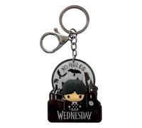 Wednesday - Portachiavi No Rules 3D Chibi (taglia unica) (nero/grigio)