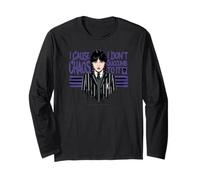 Wednesday Season 2 I Cause Chaos I Don't Succumb To It Logo Maglia a Manica
