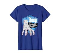 Wednesday Season 2 Thing AKA Fernando Fingertips Logo Maglietta, Donna, Blu Reale, S