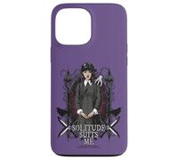 Wednesday Solitude Suits Me Cartoon Logo Custodia per iPhone 13 Pro Max