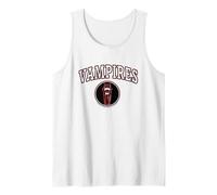 Wednesday Vampires Nevermore Academy College Chest Big Logo Canotta, Uomo, Bianco, XXL