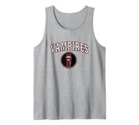 Wednesday Vampires Nevermore Academy College Chest Big Logo Canotta, Uomo, Grigio Melange, M