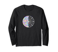 Wednesdays Window Colorful Round Stained Glass Web Window Maglia a Manica
