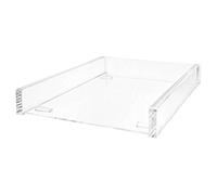 Wedo 0608016 Vaschetta Portacorrispondenza in Acrilico A4, Trasparente Cristallic