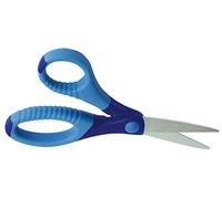 Wedo 0773503 Forbice in Acciaio Inox, Gripy 5", 13.0 cm, Blister, Blu