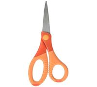 Wedo 0773506 Forbice in Acciaio Inox Gripy 5", 13.0 cm, Blister, Arancione