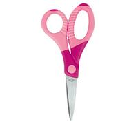 Wedo 0773509 Forbice in Acciaio Inox Gripy 5", 13.0 cm, Blister, Rosa