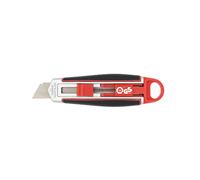 Wedo 078830 Cutter di Sicurezza, Allungabile Fino a 40 Mm, per Mancini e Destrorsi, Nero/Rosso